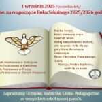 01.09.2025 rozpoczęcie roku szkolnego