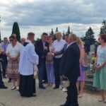 2025.08.17 przy grobie spoczywającego na naszym cmentarzu żołnierza Bitwy Warszawskiej 1920 21